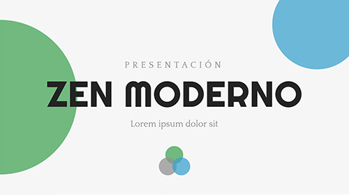 Plantilla interactiva Presentación Zen moderno