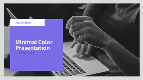 Minimal Color Presentation